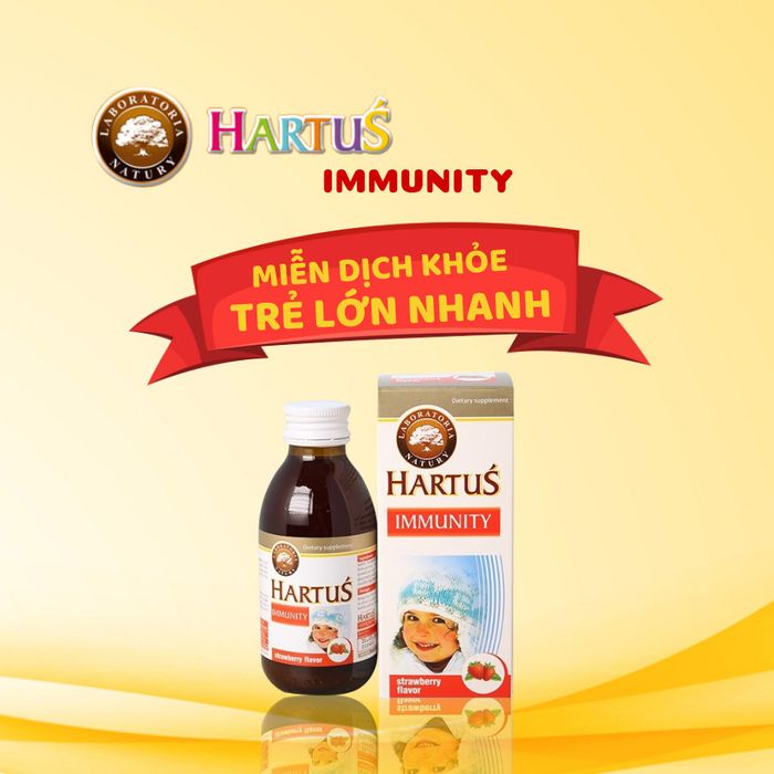 Hình ảnh Siro Hartus Immunity - Trợ thủ đắc lực bảo vệ sức khỏe bé yêu