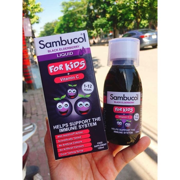 Hình ảnh Siro Sambucol - Tinh chất cơm cháy đen từ Anh Quốc