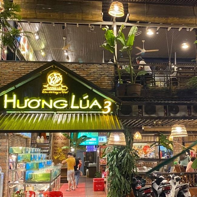 Nhà hàng hải sản Hương Lúa 3 - Nơi bạn có thể thưởng thức hải sản tươi ngon trong không gian thư giãn và gần gũi.