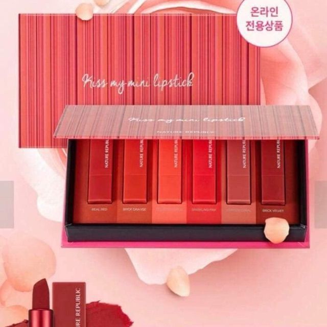 Hình ảnh son Nature Republic lên màu chuẩn Hàn Quốc