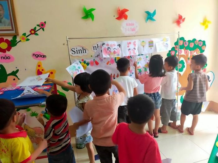 Khoảnh khắc học tập vui vẻ tại Trường Mầm non Sơn Thủy