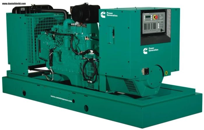 Hệ thống máy phát điện đa dạng tại Bình Sơn