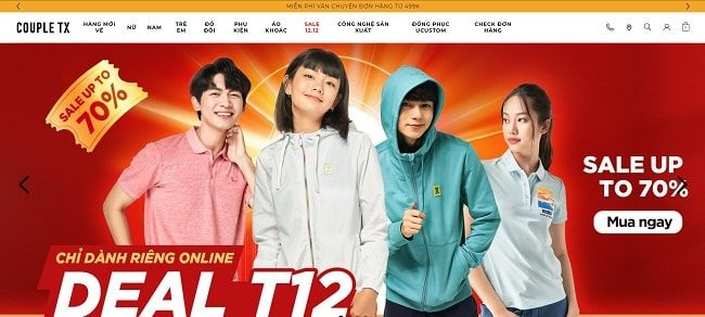 Couple TX - Điểm đến lý tưởng cho tín đồ thời trang đôi