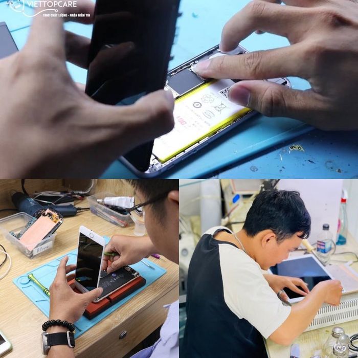 Viettopcare - Nơi gửi trọn niềm tin cho những chiếc điện thoại của bạn, hình ảnh dịch vụ chuyên nghiệp và tận tâm