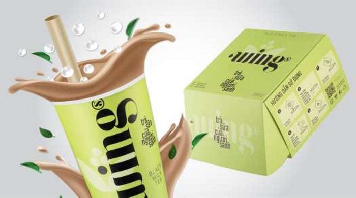 Hình ảnh trà sữa Wings tự pha - Món quà sáng tạo cho ngày bận rộn