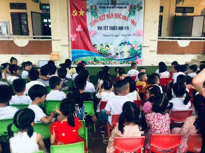 Giờ học vui nhộn tại Trường Mầm non Thượng Cốc