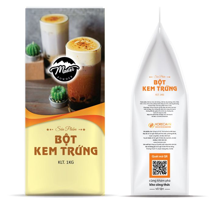Hình ảnh chân thực Bột Kem Trứng Master