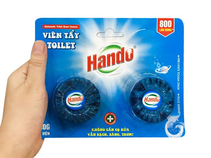 Hình ảnh thực tế viên vệ sinh Hando