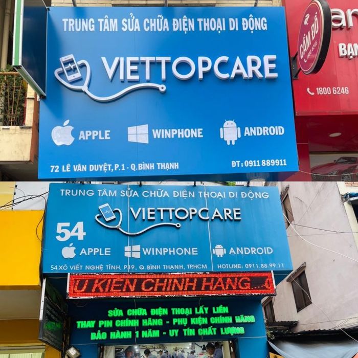 Viettopcare - Không gian dịch vụ hiện đại với đội ngũ kỹ thuật viên tận tình và máy móc công nghệ tiên tiến