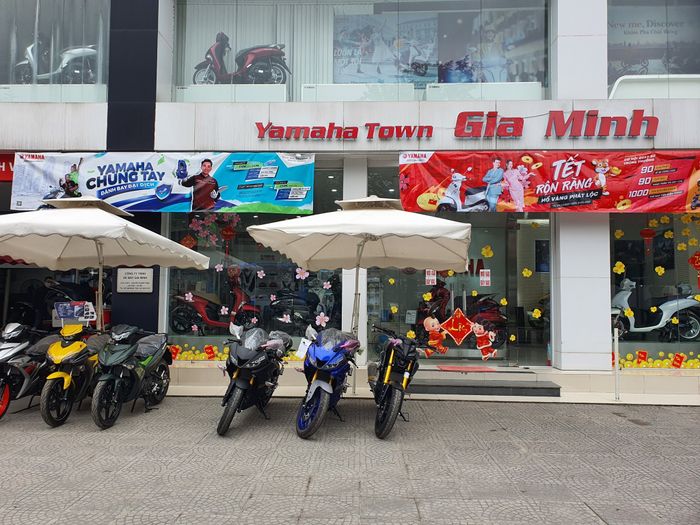 Hình ảnh trưng bày xe tại Yamaha Town Gia Minh
