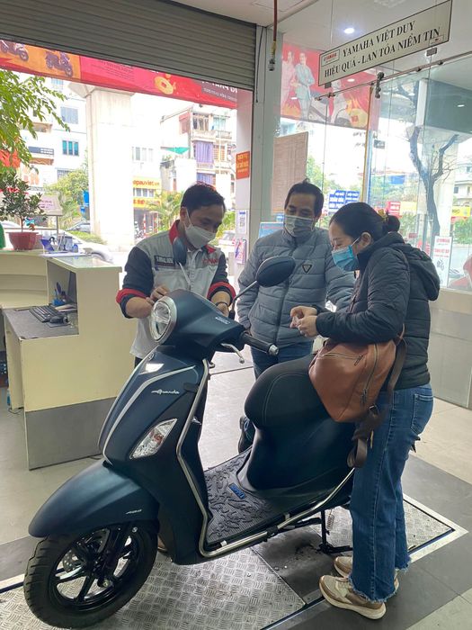 Hình ảnh ấn tượng về không gian trưng bày tại Yamaha Town Việt Duy