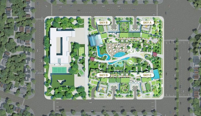 Imperia Sky Garden sở hữu vị trí vàng, thuận tiện di chuyển đến các khu vực xung quanh.