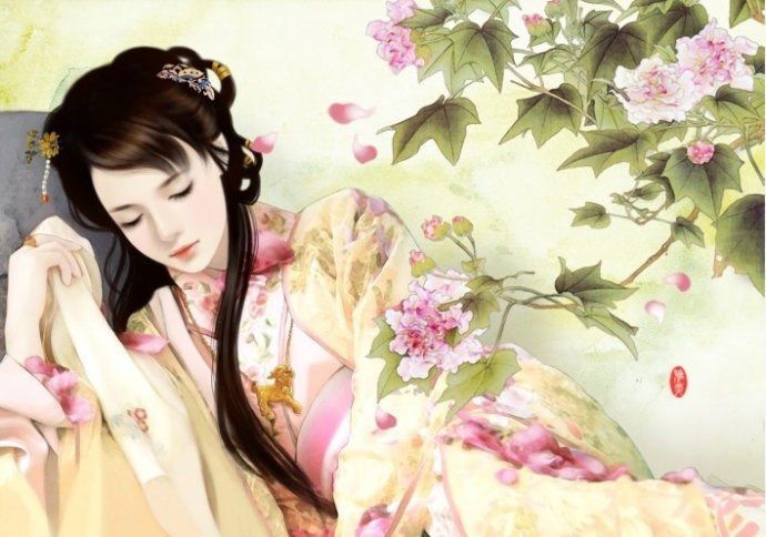 Hình ảnh minh họa sống động về nỗi cô đơn người cung nữ (Nguồn: internet)