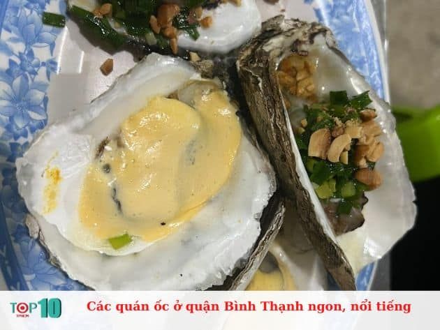 Các quán ốc nổi bật và được yêu thích tại quận Bình Thạnh.
