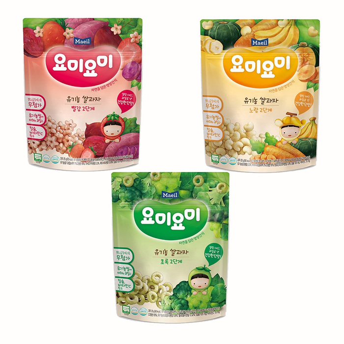 Hình ảnh bánh ăn dặm hữu cơ Yommy Yommy Maeil (ảnh 2)
