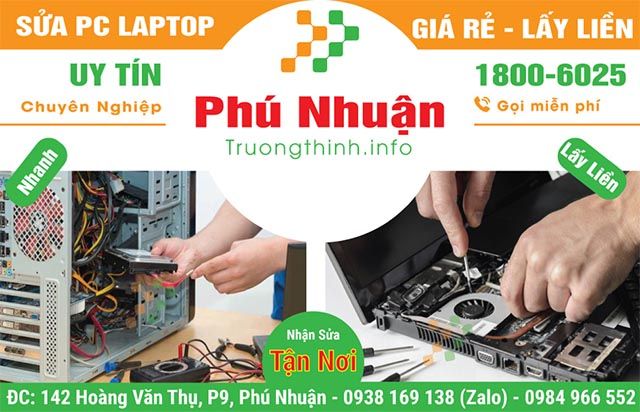 Vi Tính Trường Thịnh là lựa chọn hàng đầu cho dịch vụ sửa chữa máy tính, laptop uy tín tại Quận Phú Nhuận.