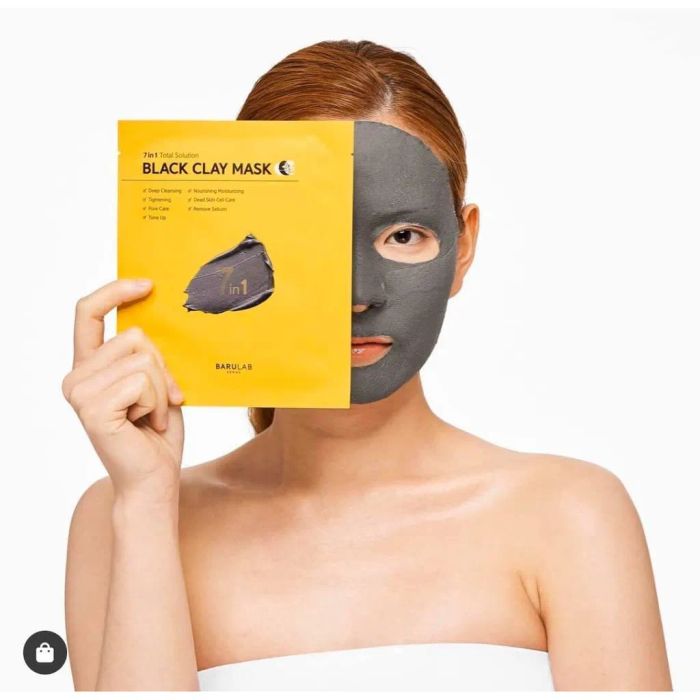 Mặt nạ bùn Barulab 7 in 1 Total Solution Black Clay Mask - Hình ảnh 2