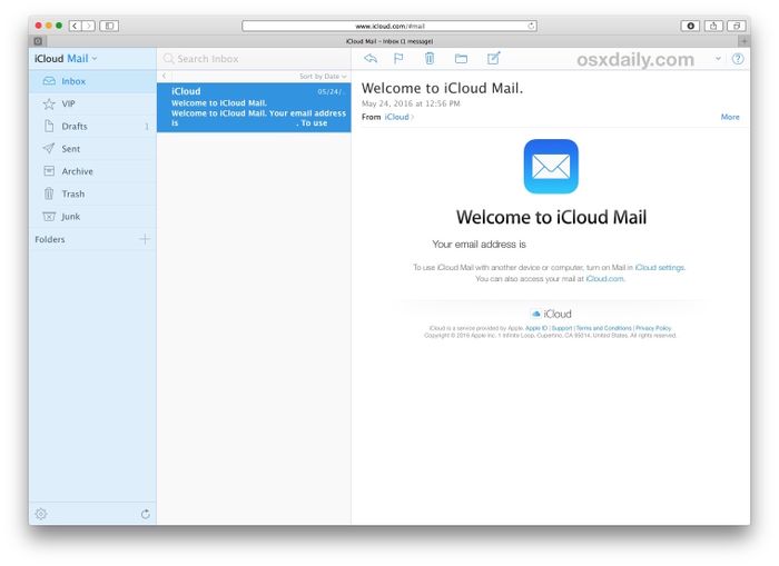 Trải nghiệm iCloud Mail trên MacBook