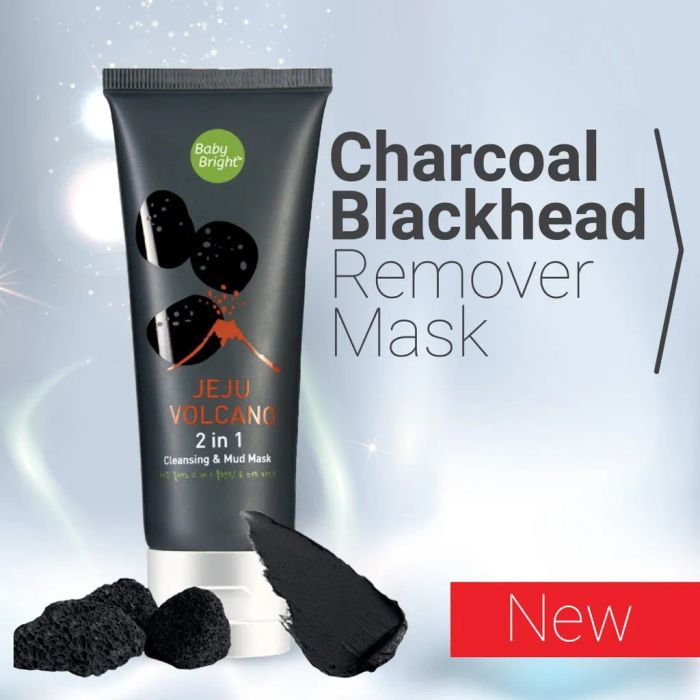 Mặt Nạ Bùn Khoáng Núi Lửa Baby Bright Jeju Volcano 2in1 Cleasing & Mud Mask - Hình ảnh 1