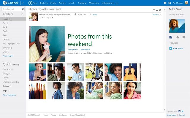 Trải nghiệm Outlook trên di động