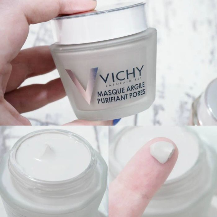 Mặt Nạ Bùn Khoáng Dưỡng Da Se Khít Lỗ Chân Lông Vichy Pore Purifying Clay Mask - Hình ảnh 2