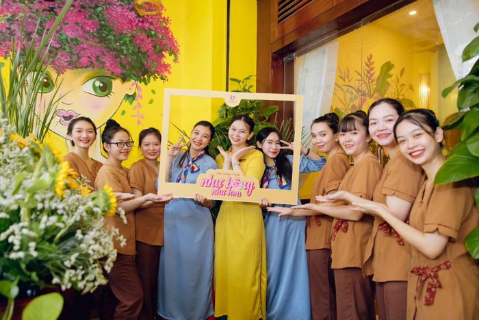 Không gian xanh mát và thư giãn tại Bông Spa