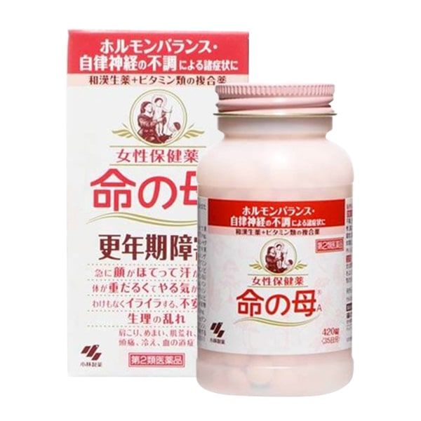 Hình ảnh viên uống Tiền Mãn Kinh Kobayashi, giúp phụ nữ duy trì sức khỏe và vẻ đẹp tuổi trung niên.