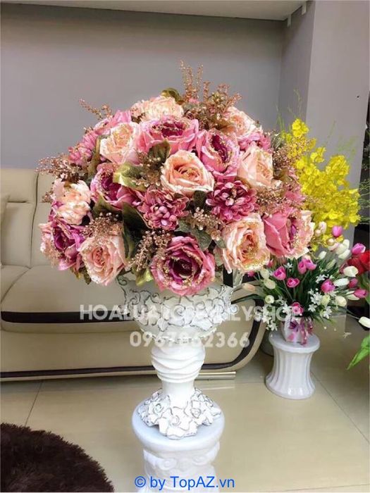Hoa lụa nghệ thuật cao cấp tại Hà Nội