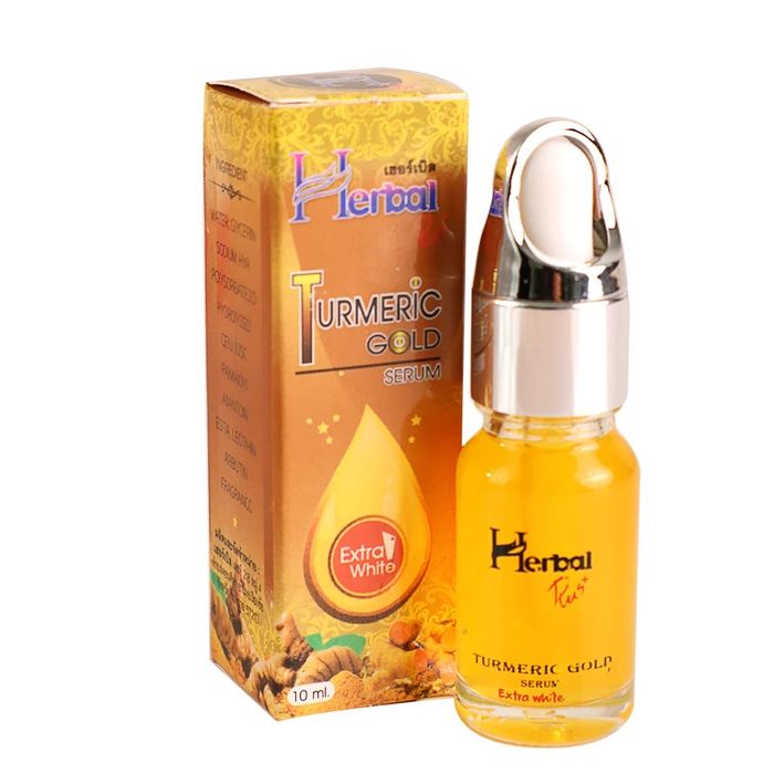 Hình ảnh thực tế Serum Nghệ Dưỡng Trắng Herbal Turmeric Gold - Vẻ đẹp thuần khiết từ thiên nhiên