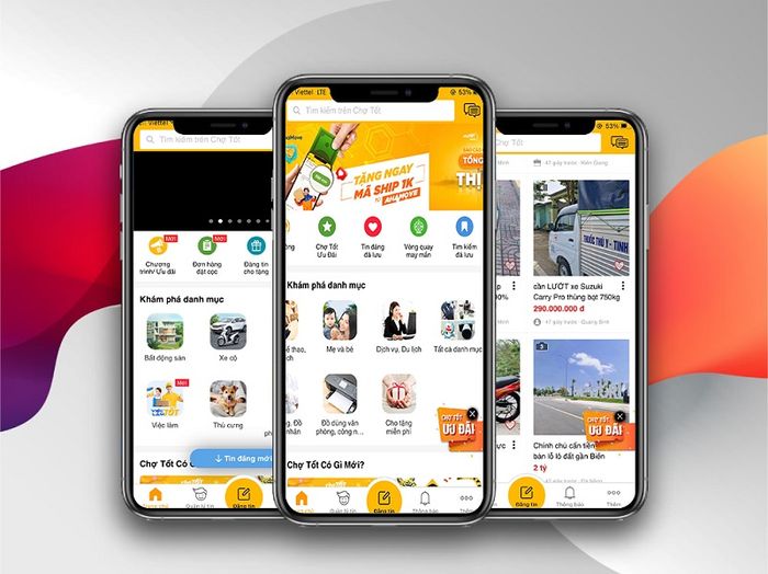 Trải nghiệm mua sắm trên ứng dụng Chợ Tốt