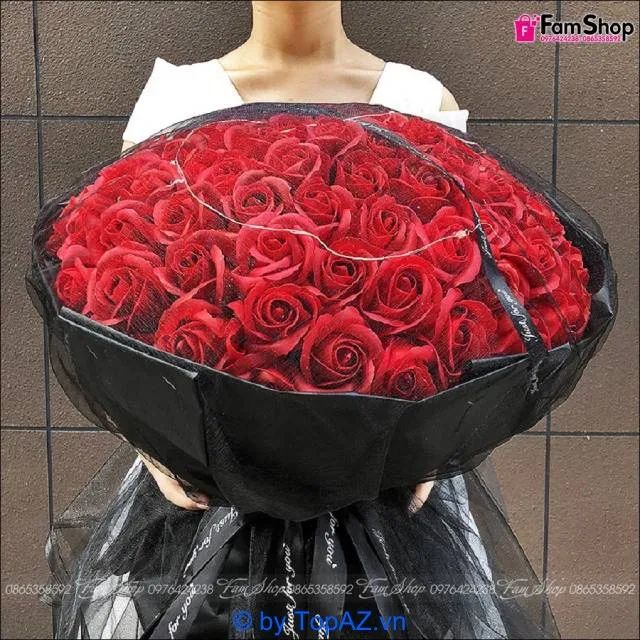 Cửa hàng bán hoa hồng sáp tại Hà Nội