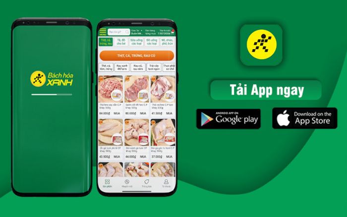 Trải nghiệm đặt hàng tiện lợi tại Bách Hoá Xanh