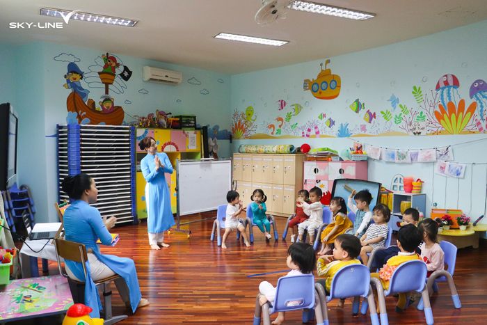 Không gian học tập hiện đại tại Sky-Line School