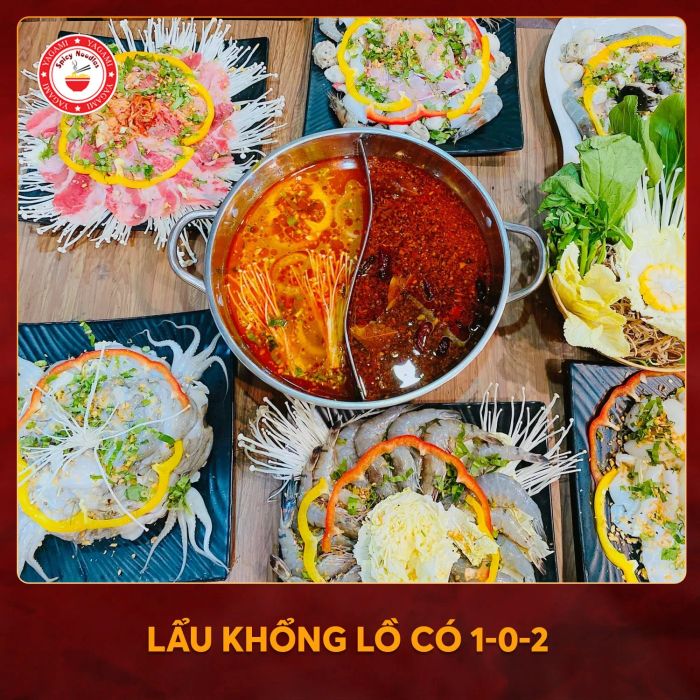 Nồi lẩu Tứ Xuyên Mala đặc trưng tại Yagami
