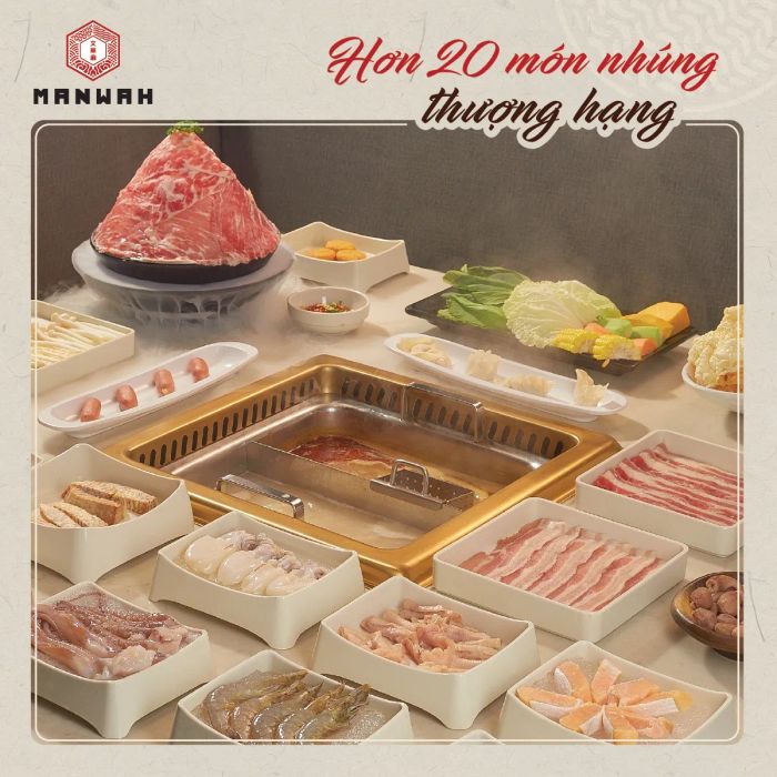 Không gian sang trọng tại Manwah Taiwanese Hotpot