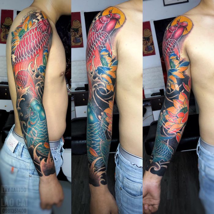 Tác phẩm nghệ thuật tại Văn Tây Tattoo