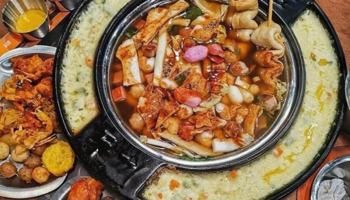 Không gian hiện đại tại Dookki với buffet lẩu hấp dẫn