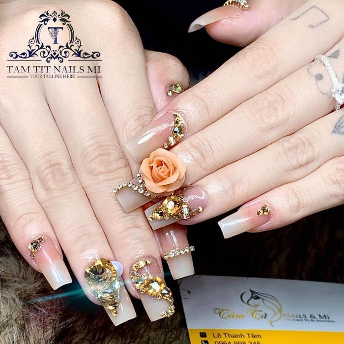 Hình ảnh tác phẩm nail nghệ thuật tại Tâm Tít Nails