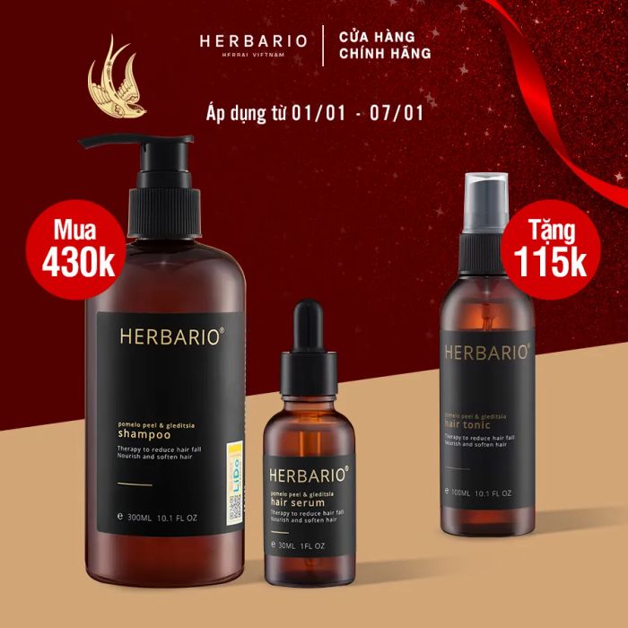 Dầu Gội Vỏ Bưởi & Bồ Kết Herbario - Hình 2