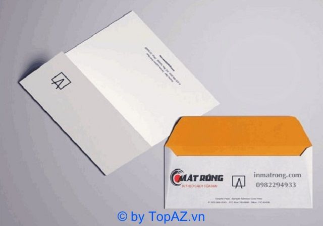 In Mắt Rồng ứng dụng công nghệ in tiên tiến, giúp tạo ra những bao thư có chất lượng vượt trội và sắc nét.