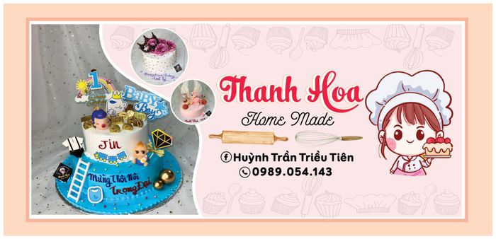 Hình ảnh bánh kem đặc sắc tại Tiệm Bánh Thanh Hoa