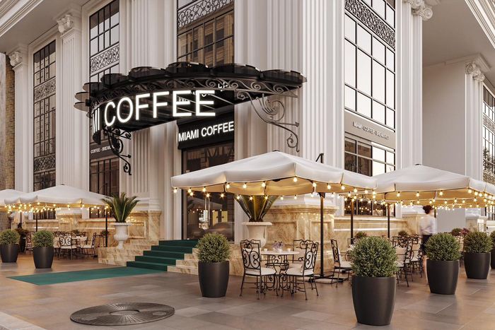 Không gian tinh tế và sang trọng tại Miami Coffee & Breakfast