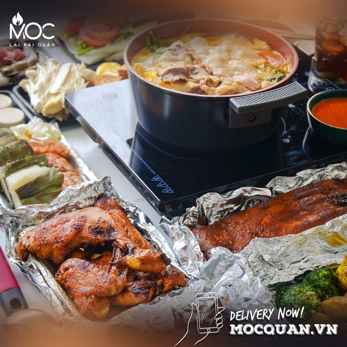 Không gian ấm cúng tại Mộc - Riêu & Nướng
