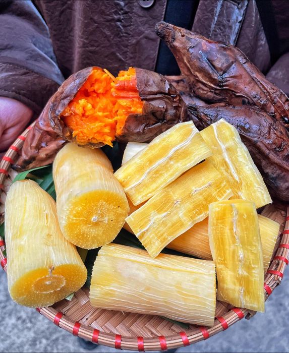 Khoai nướng siêu mật vàng ruộm quyến rũ