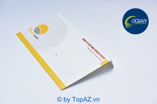 Công Ty TNHH In Ấn Đại Dương nhận in bao thư theo mọi yêu cầu và sở thích riêng của khách hàng, đảm bảo mang đến những sản phẩm đáp ứng đúng tiêu chuẩn và yêu cầu của từng đối tượng sử dụng.