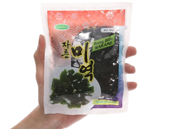 Rong Biển Nấu Canh Wakame – Seaweed For Soup Wakame Green World - Hình ảnh 1