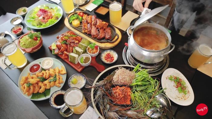 Góc ảnh đặc trưng về các món ăn tại quán