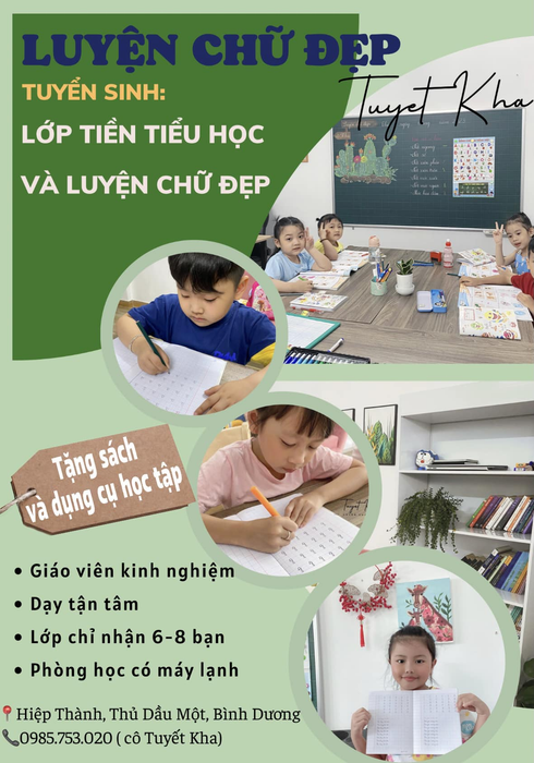 Giờ học tương tác tại Lớp tiền Tiểu học cô Kha
