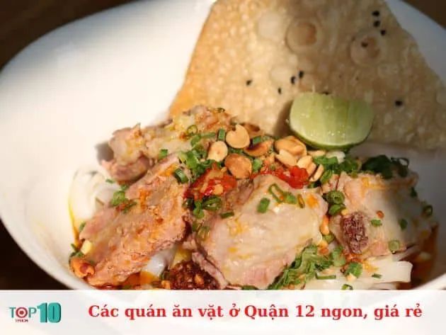 Các quán ăn vặt ở Quận 12 ngon, giá rẻ