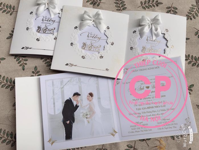 Những mẫu thiệp cưới ấn tượng của CP - Ảnh 2